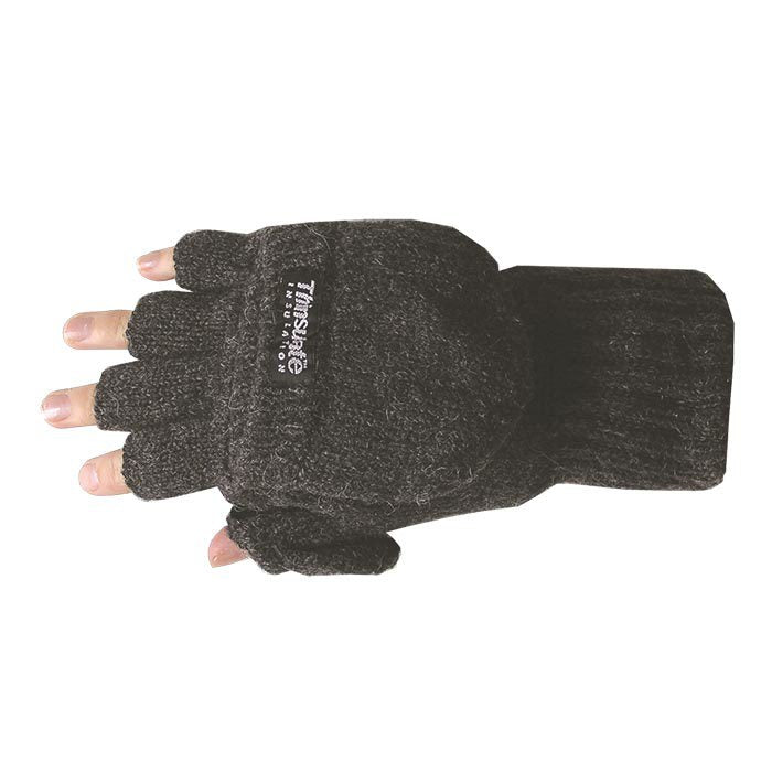 Handschuh Strick, schwarz, L