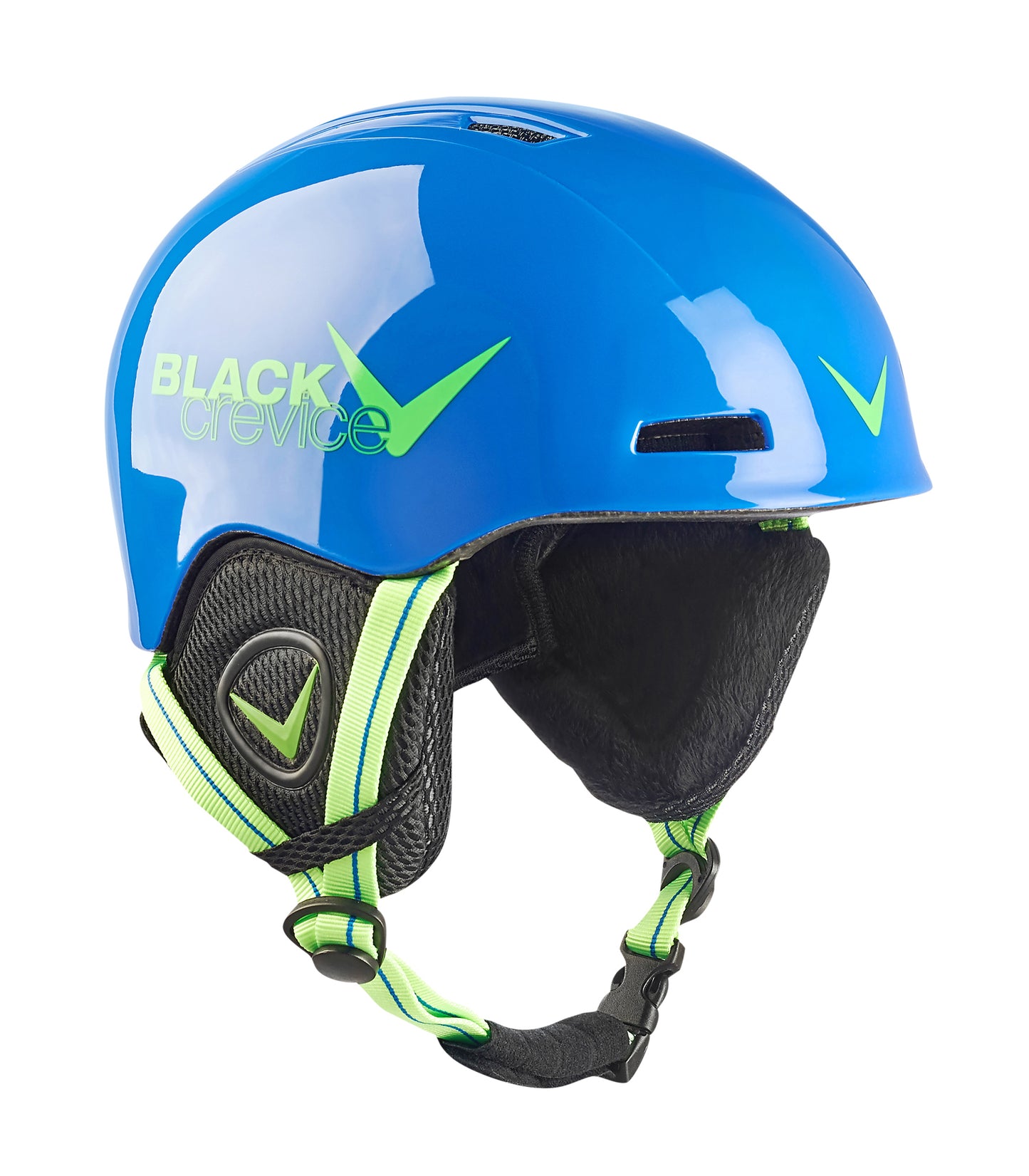 Black Crevice Kinder Skihelm Stubai, blau/grün, 52-54 cm