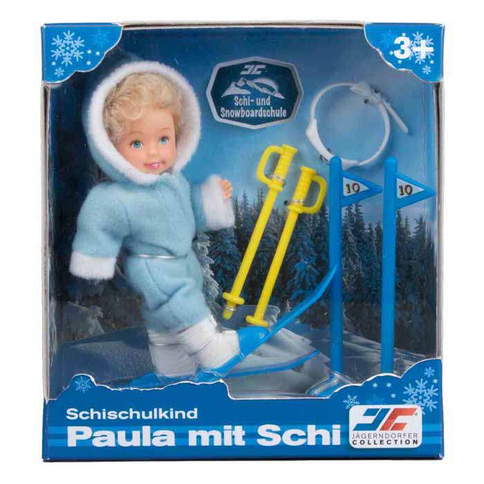 Puppe Paula mit Ski