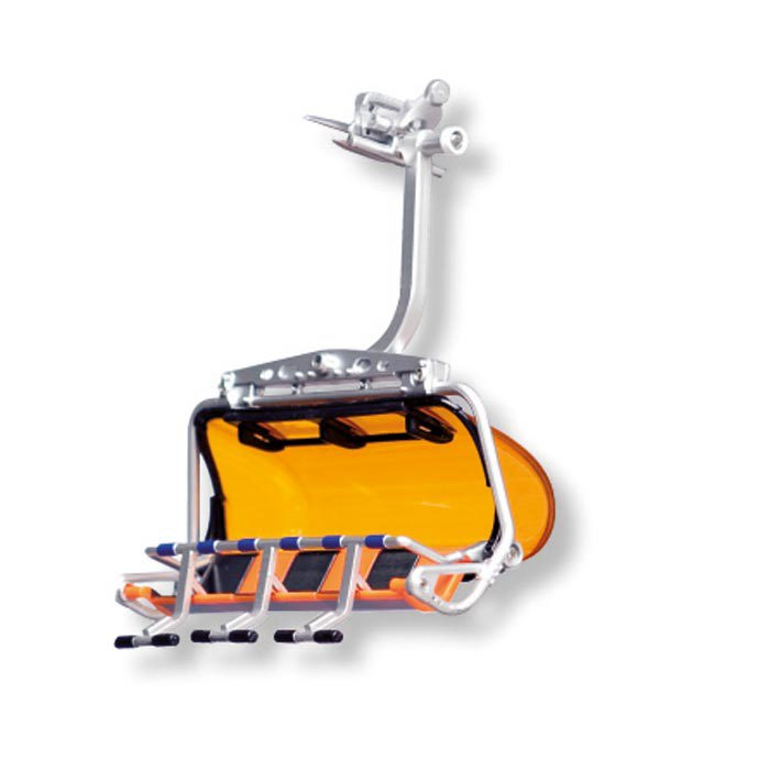 6er Sessel mit Bubble orange/schwarz