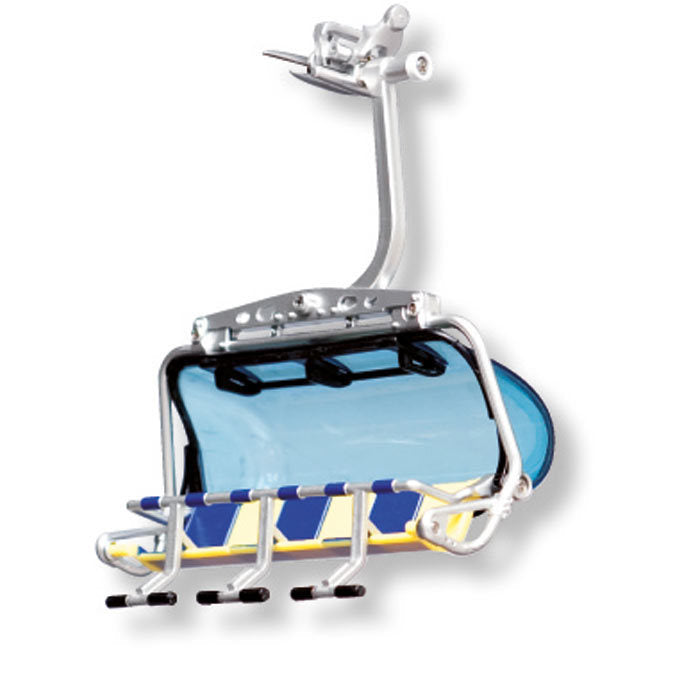 6er Sessel mit Bubble blau / gelb