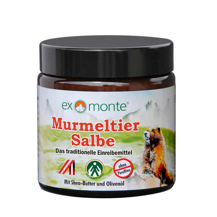 Murmeltiersalbe 100ml im Glas, paraffinfrei