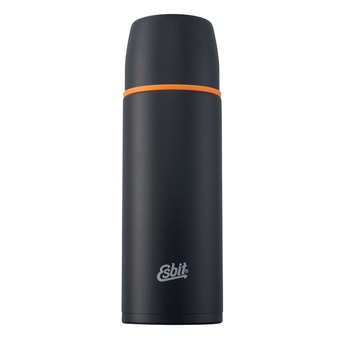 Edelstahl Isolierflasche, 1L, Schwarz