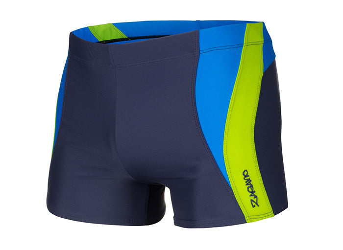 Badehose, marine/blau/grün, XL