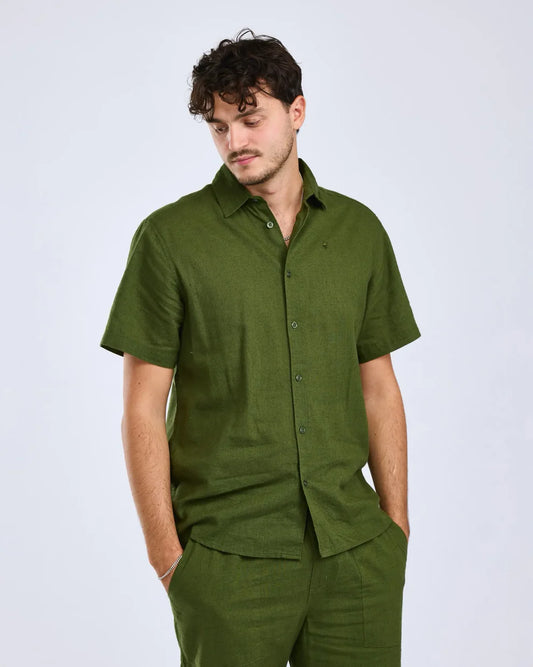 PINEWOOD Värnamo InsectSafe® Hemp Mix Herren Kurzarmhemd