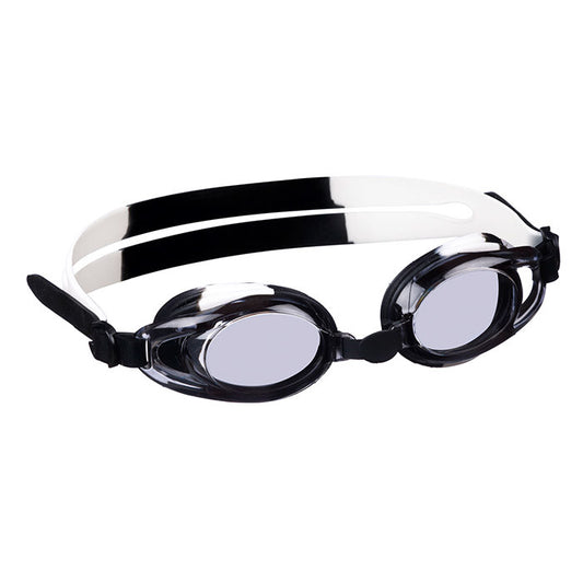 Schwimmbrille "Barcelona", schwarz/weiß