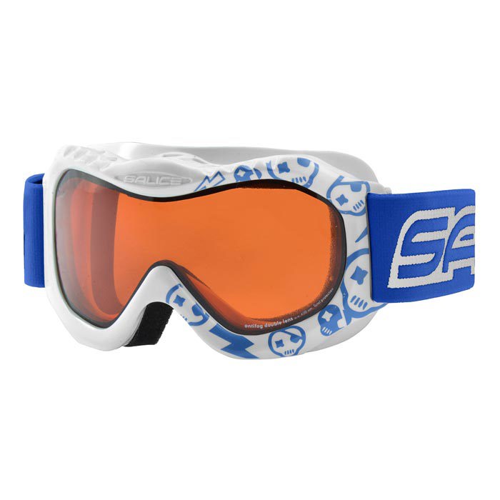 Skibrille 601DAD, white/blue, DA orange