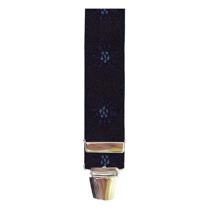 Hosenträger Edelweiß LUX Design (BT31E), blau, 120cm