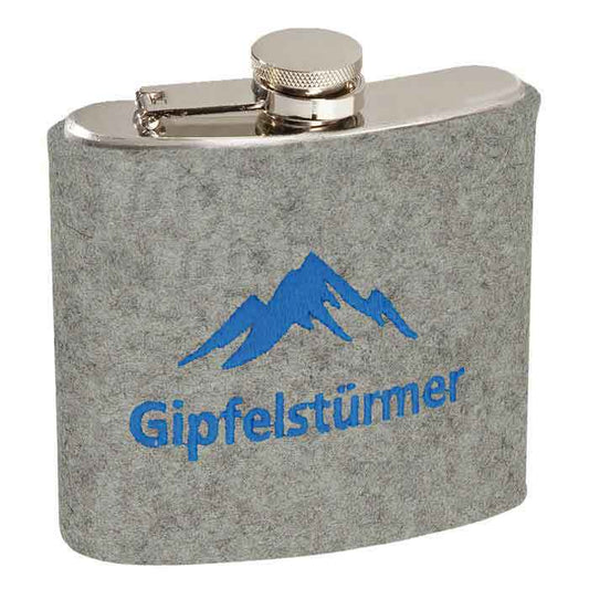 Flachmann Gipfelstürmer Filz 180ml
