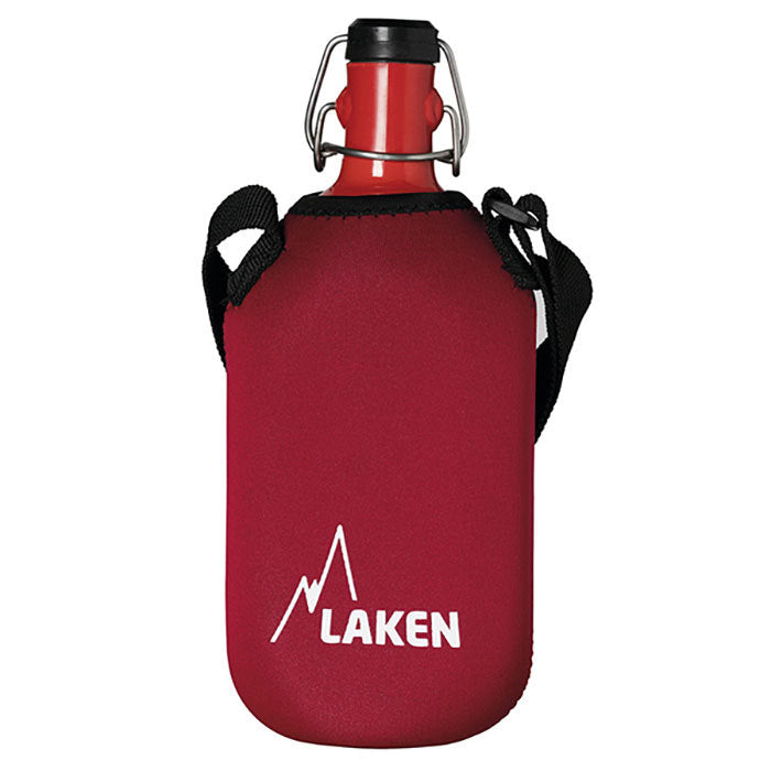 Alu. Bottle Cuadrada 1 L. with neoprene cover