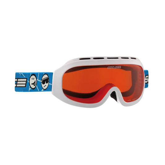 Skibrille 983AO, white-orange