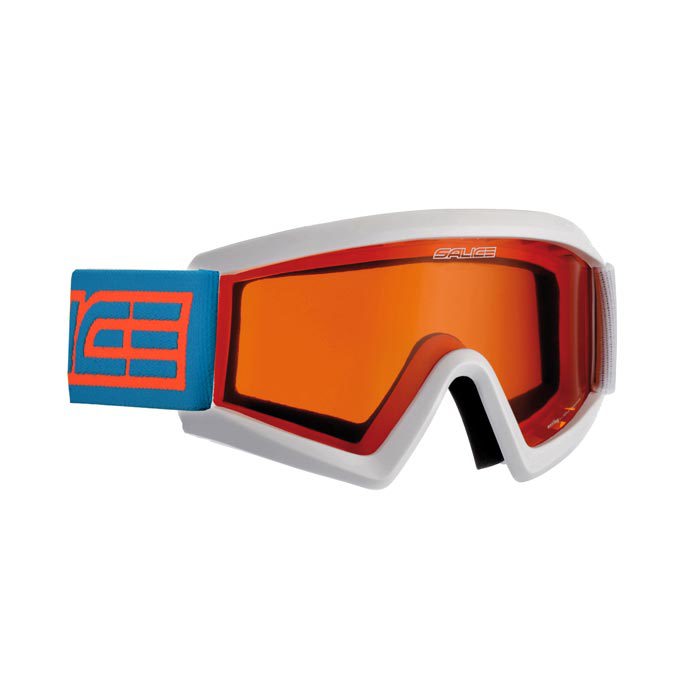 Skibrille 997A, white-orange