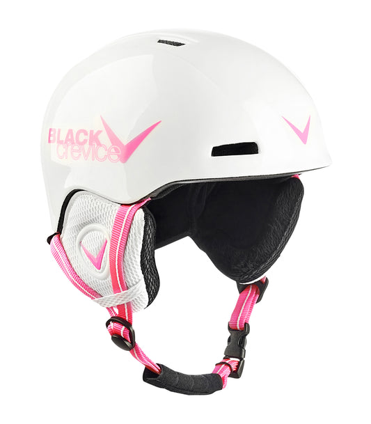 Black Crevice Kinder Skihelm Stubai, weiß/pink, 52-54 cm