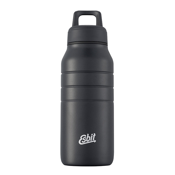 Edelstahl Trinkflasche mit Sportverschluß Majoris 480ml schwarz (DB480TL-DG)
