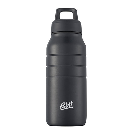 Edelstahl Trinkflasche mit Sportverschluß Majoris 480ml schwarz (DB480TL-DG)