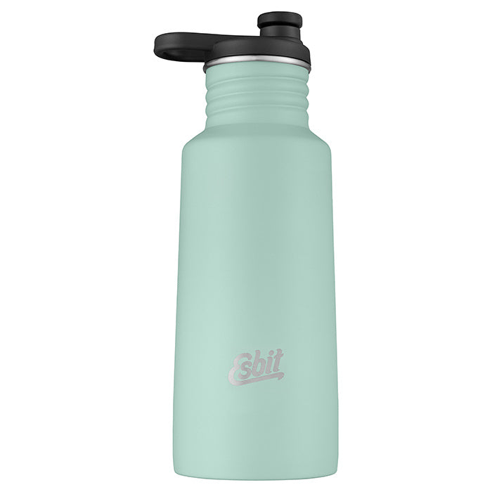 PICTOR Sporttrinkflasche, 550ML, Lind Green, mit Extra Verschluss