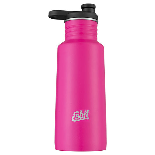 PICTOR Sporttrinkflasche, 550ML, Pinkie Pink, mit Extra Verschluss