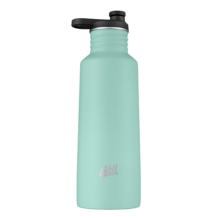 PICTOR Sporttrinkflasche, 750ML, Lind Green, mit Extra Verschluss