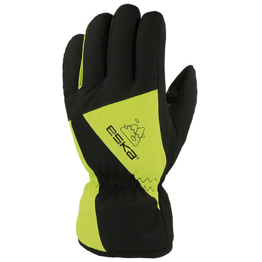 Handschuh LEXOR, schwarz acid lime, 10-12 Jahre