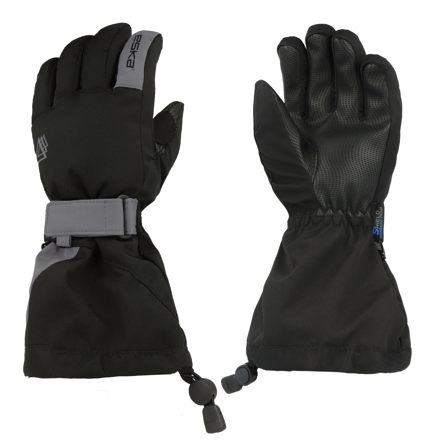 Handschuh LINUX SHIELD, schwarz grau, 3-4 Jahre