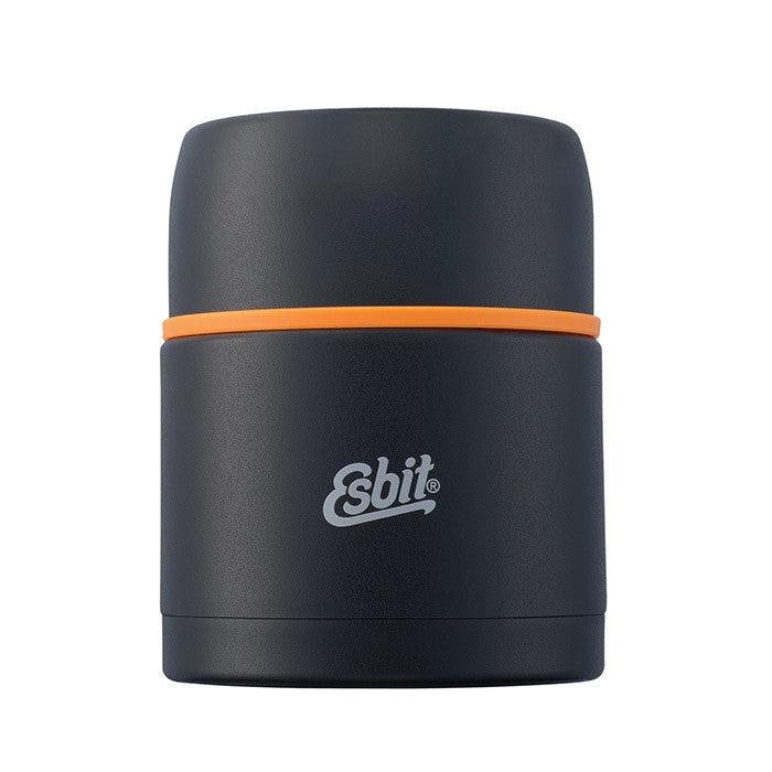 Edelstahl Thermobehälter "Food", 0.5L, Schwarz