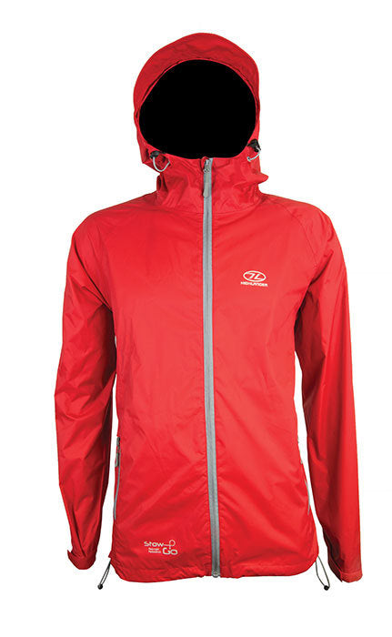 Regenjacke STOW AND GO, rot, L