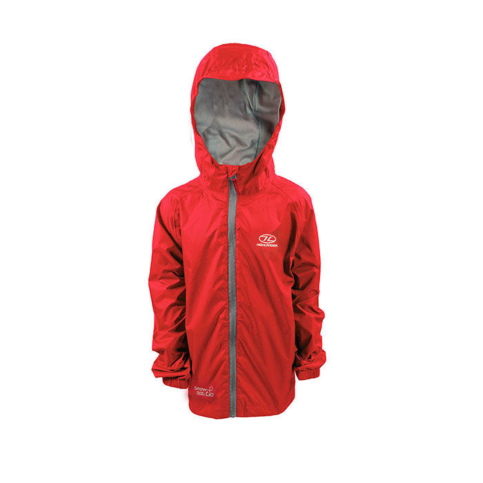 Regenjacke STOW and GO Kids, rot, 11-12 Jahre