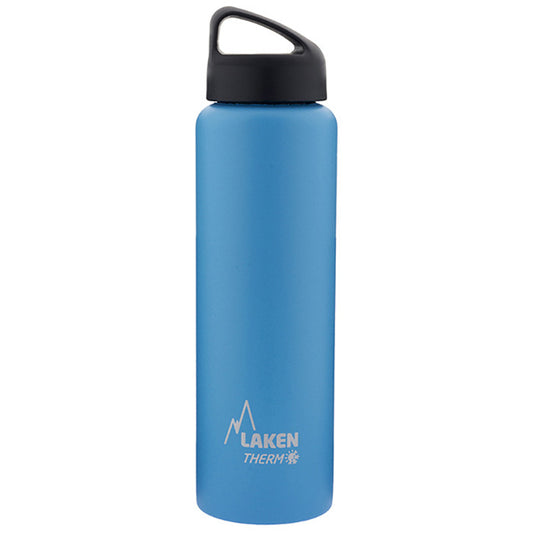 St. steel thermo bottle 18/8  - 1L  - Cyan