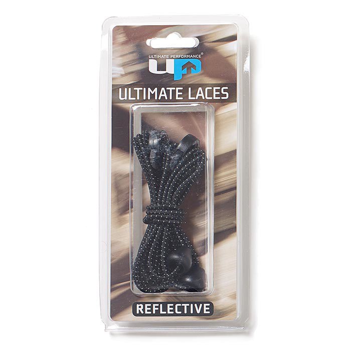 Reflective Elastic Laces 2 Pack, black