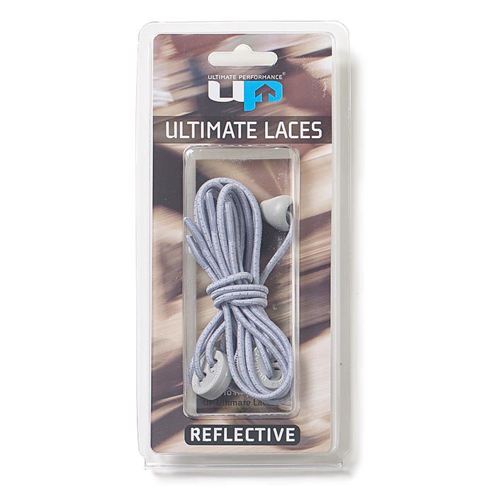 Reflective Elastic Laces 2 Pack, silver/grey