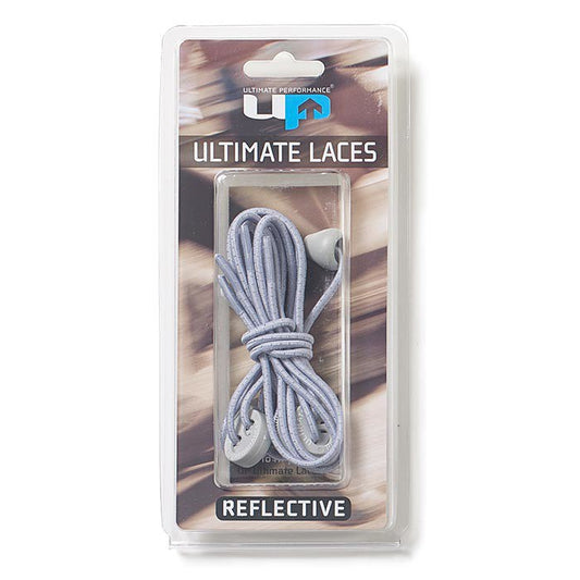 Reflective Elastic Laces 2 Pack, silver/grey