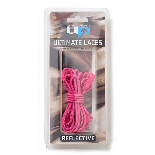 Reflective Elastic Laces 2 Pack, hot pink