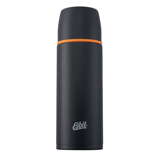 Edelstahl Isolierflasche, 1L, Schwarz